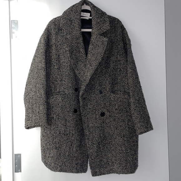 Mango Textured Blazer Coat - Picture 2 of 4